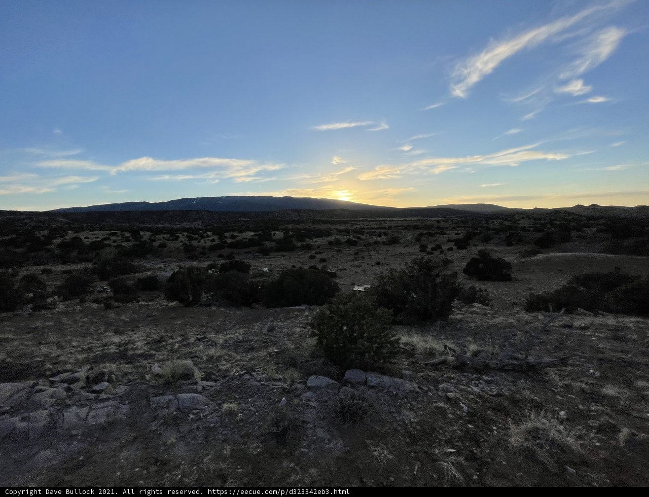 Desert Sunset Panorama