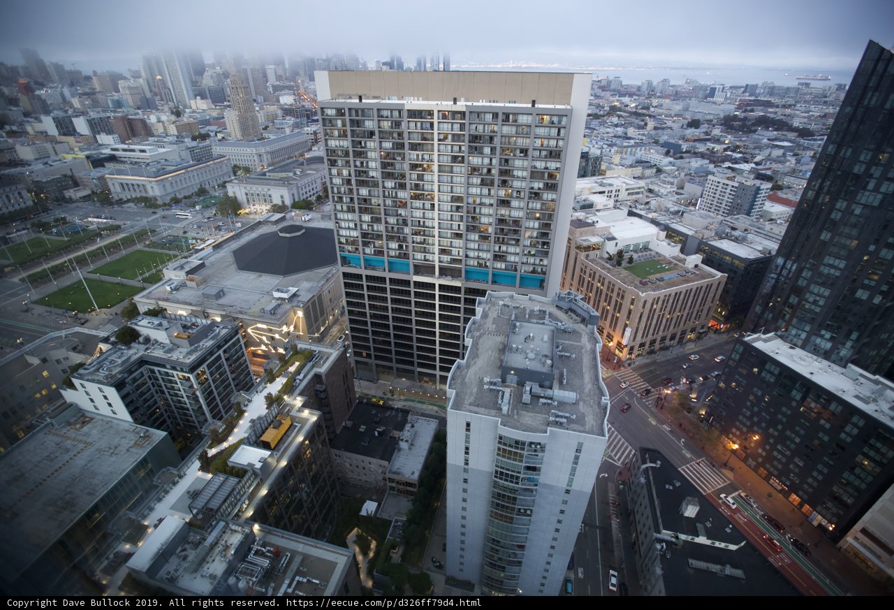 Cityscape View from a Building Top in San Francisco