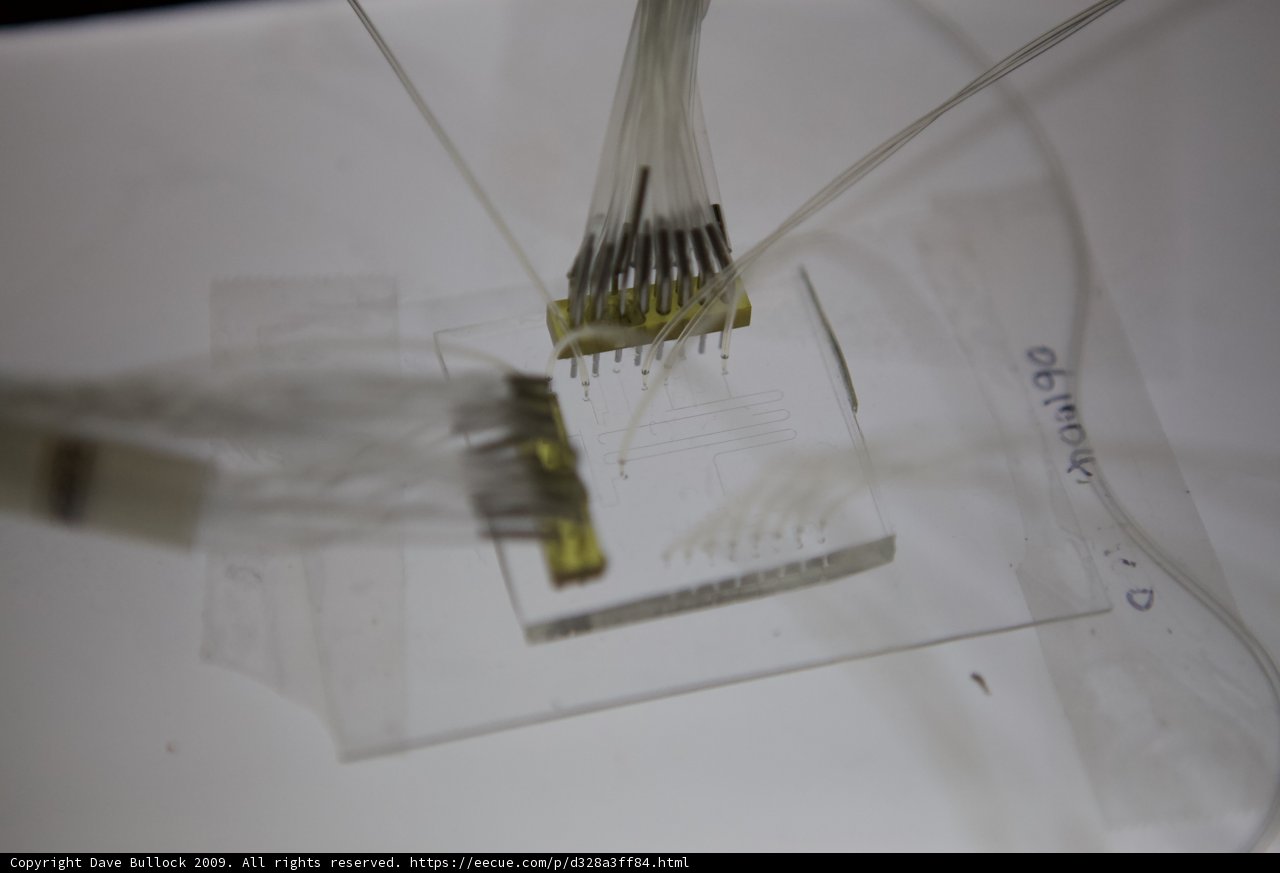 Microscopic Wires on Plastic