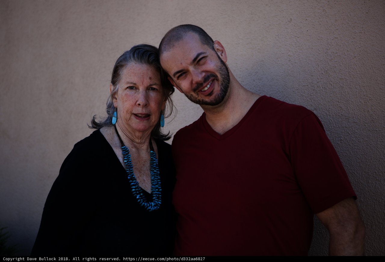 A Portrait of Two Happy People with Accessories