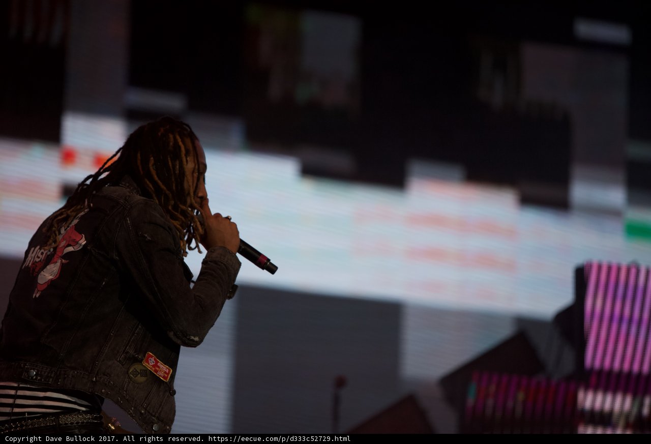 Dreadlocked Performer on Center Stage