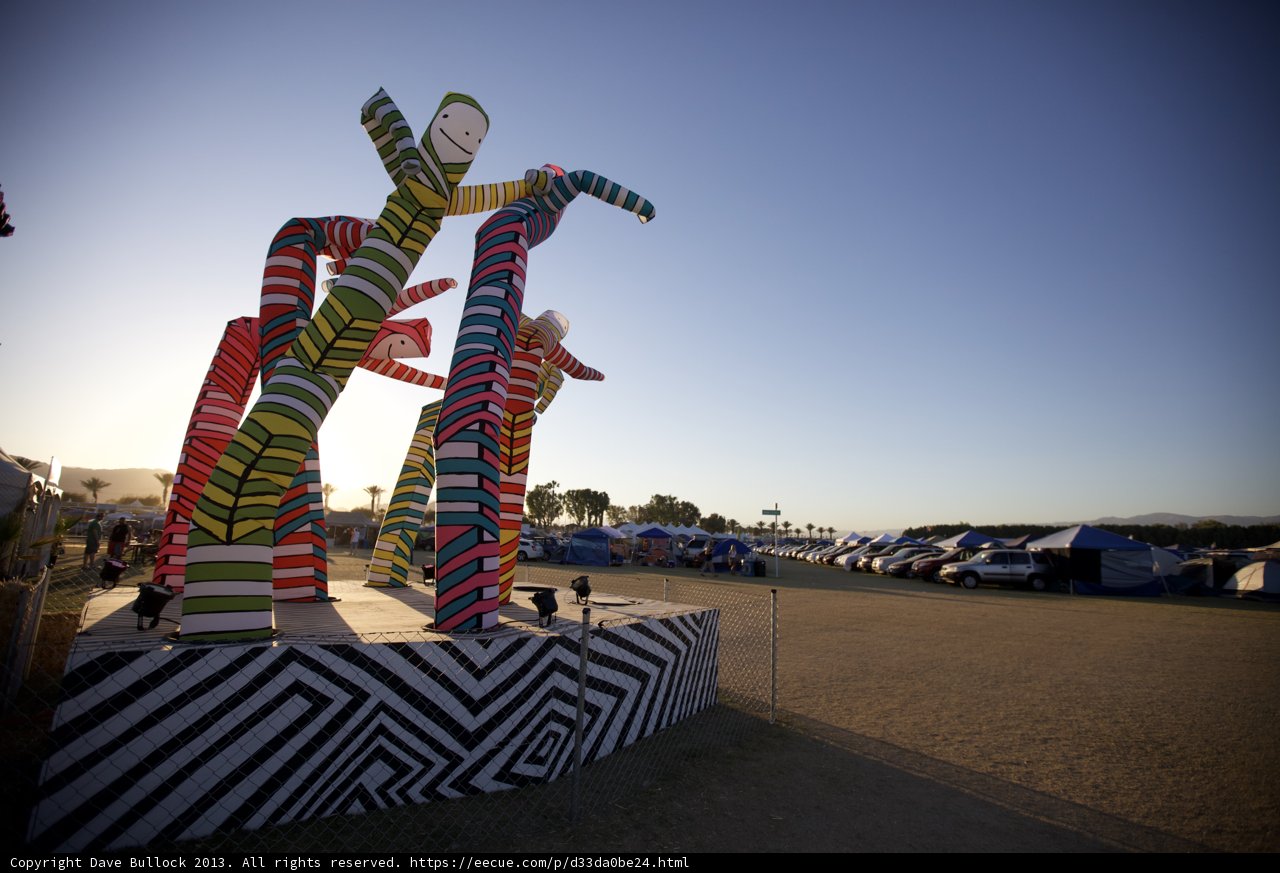 Vibrant Sculpture in a Serene Field