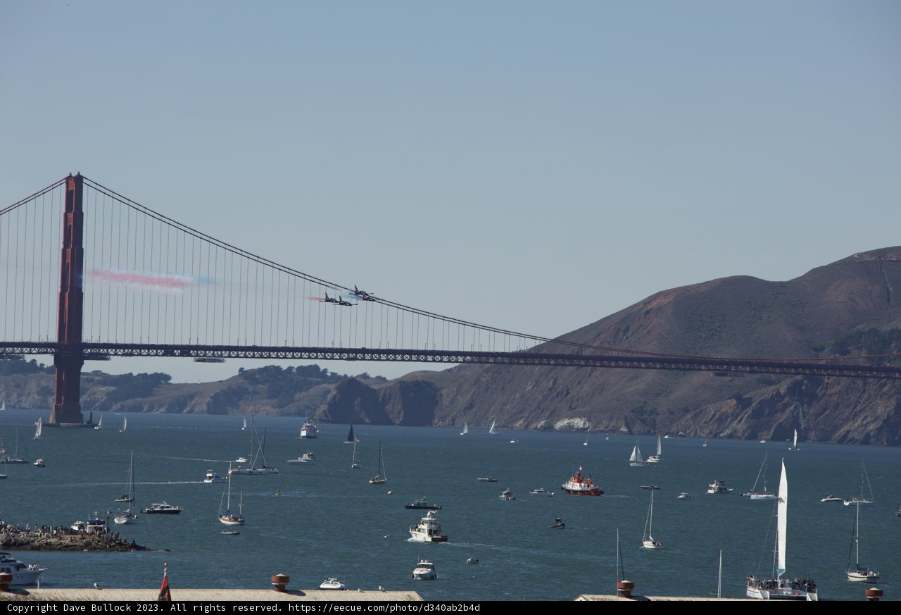 The Majestic Suspension Bridge at Fleet Week Air Show