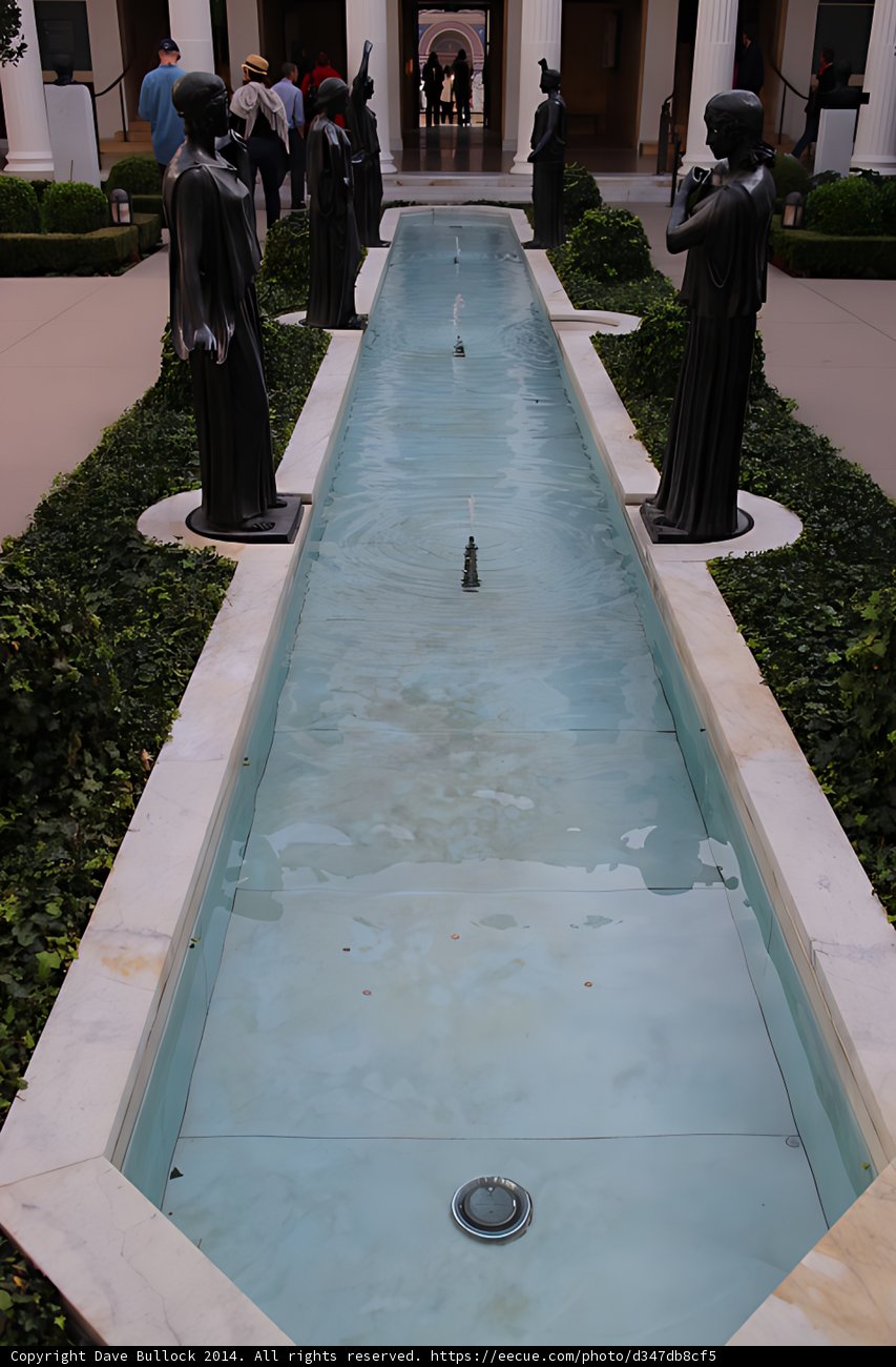 Walkway Along Long Water Feature