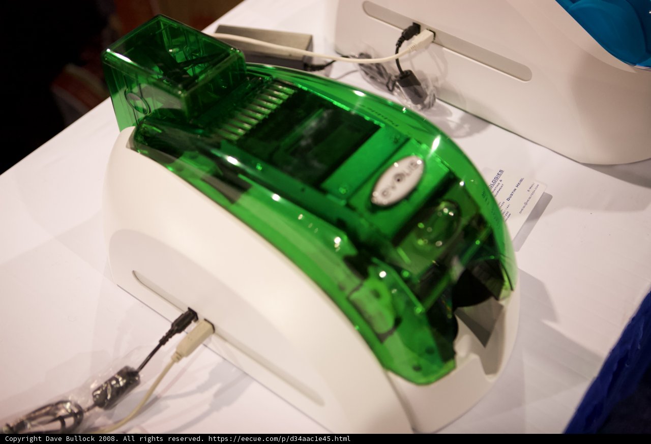 Green & White Computer Machine