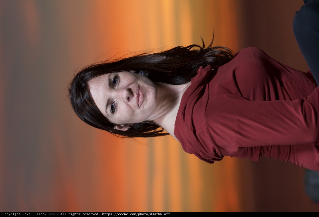 Portrait of Penelope Against a Fiery Sunset Sky