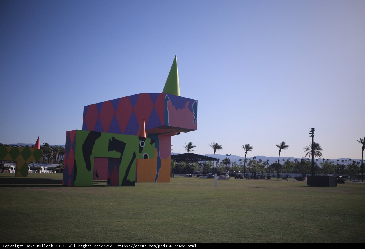 Vibrant Sculpture in Serene Surroundings