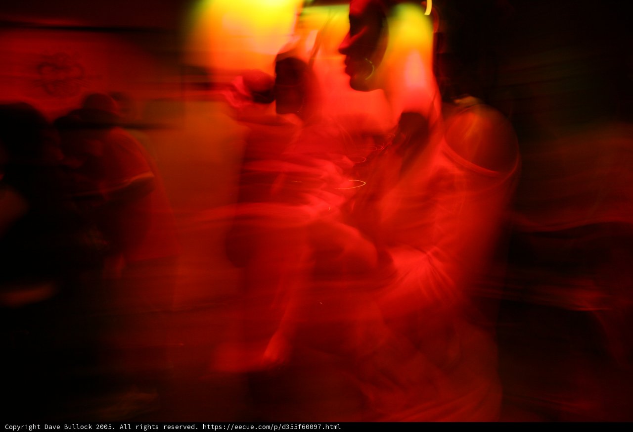 Blurred Beauty on the Dance Floor