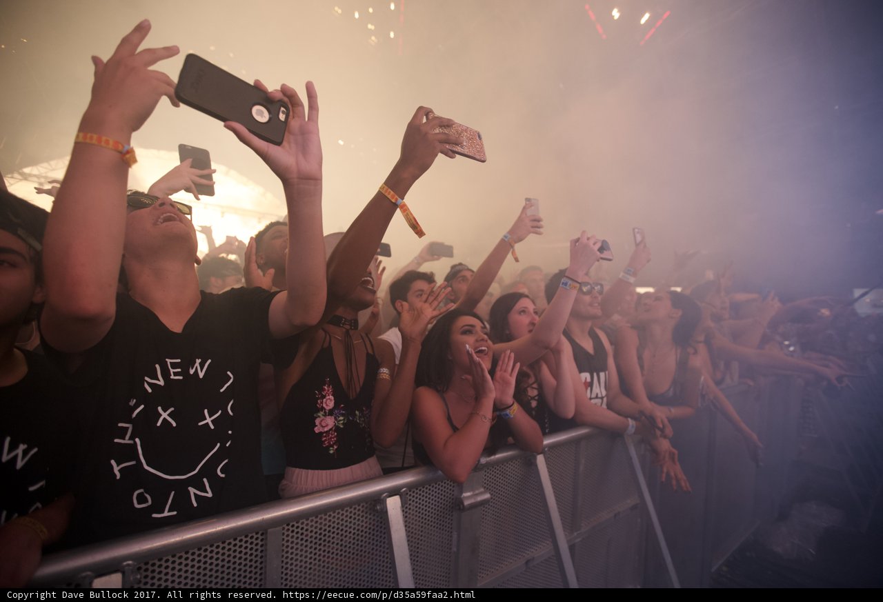 Snap Happy Crowd at Coachella