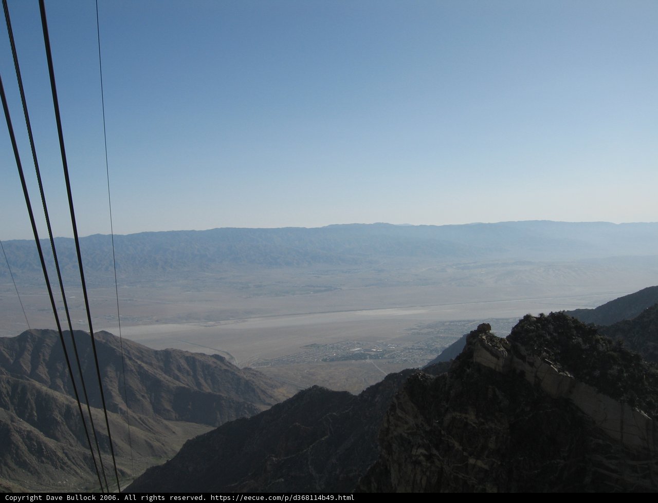 Cable Car View of Majestic Mountains and Valleys
