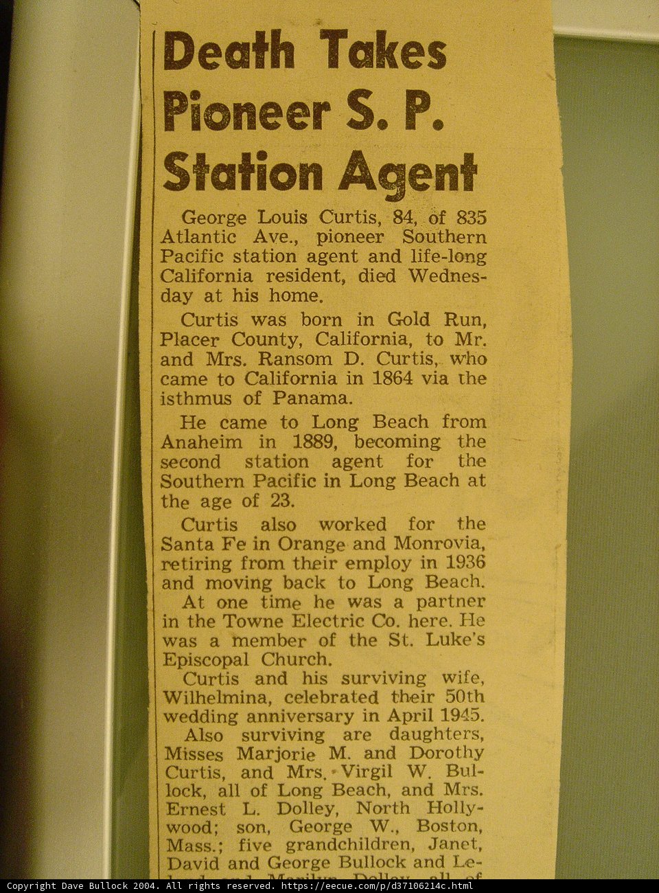The Pioneer SP Station Loses Its Agent to Death