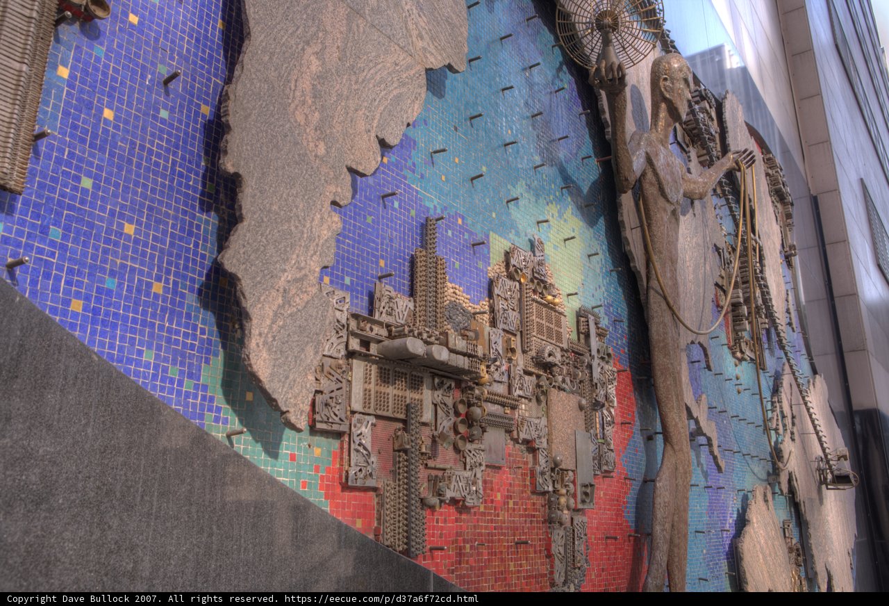 Mosaic Cityscape Wall