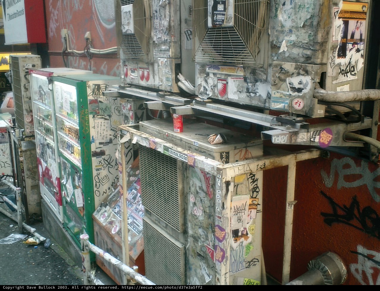 Street Art: A Graffiti-Covered Wall in Tokyo