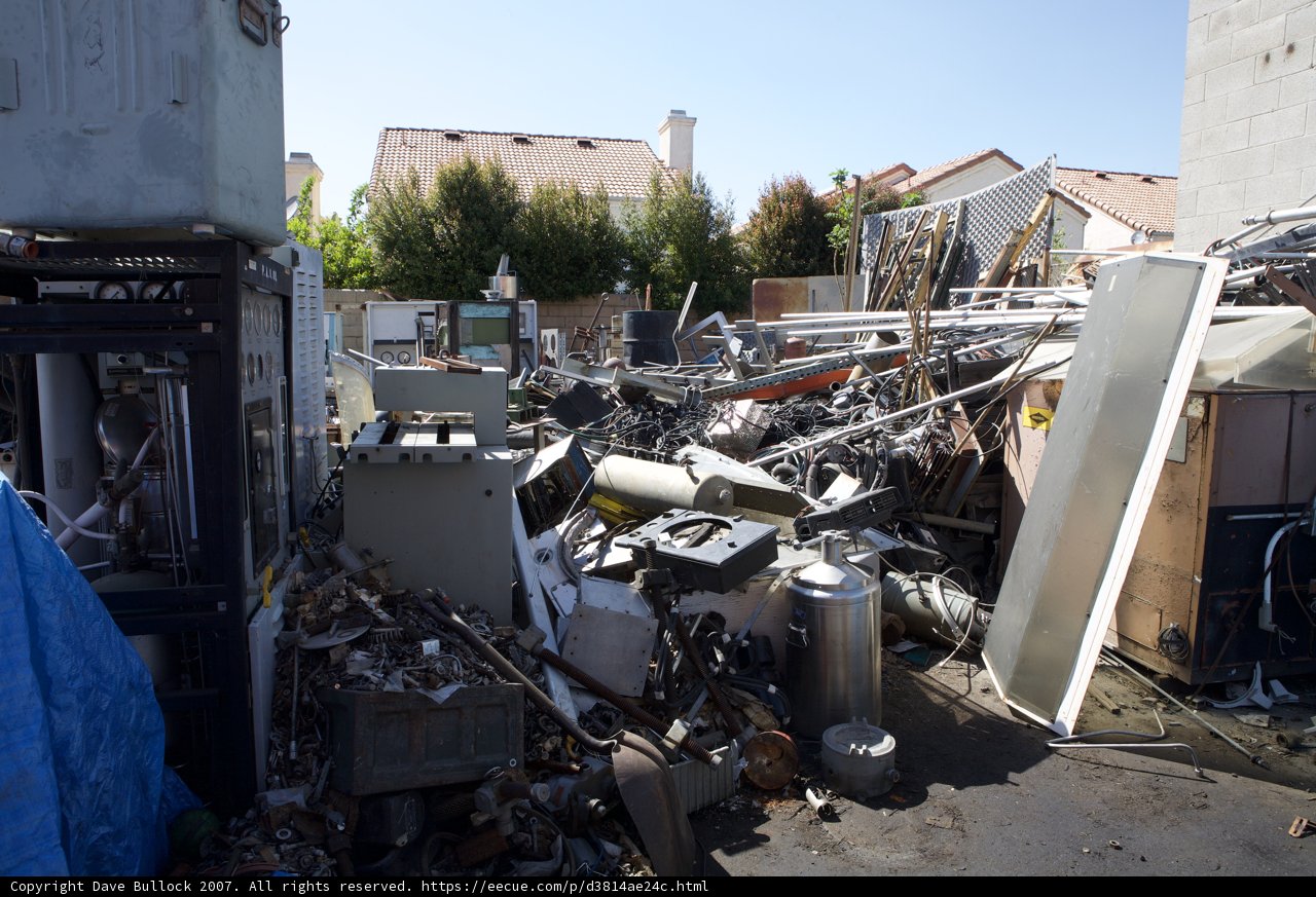 The aftermath of demolition