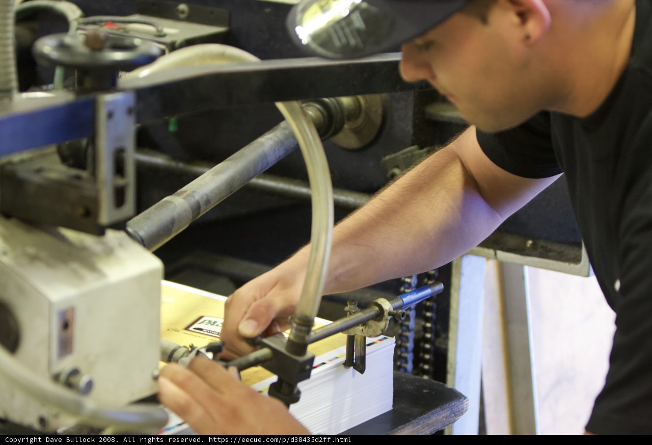 Working on the Lathe at the Factory