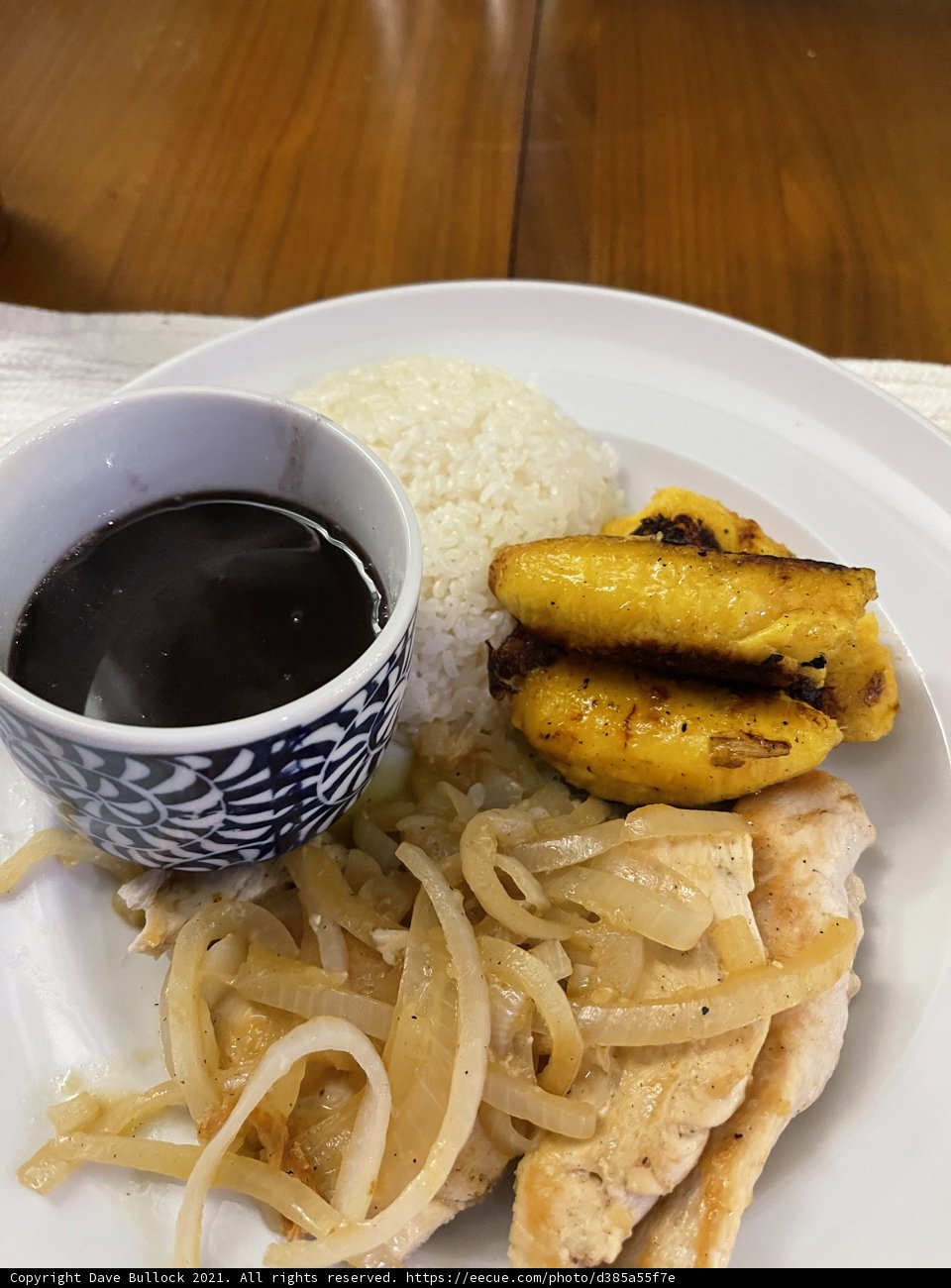 Delicious Rice and Chicken Plate
