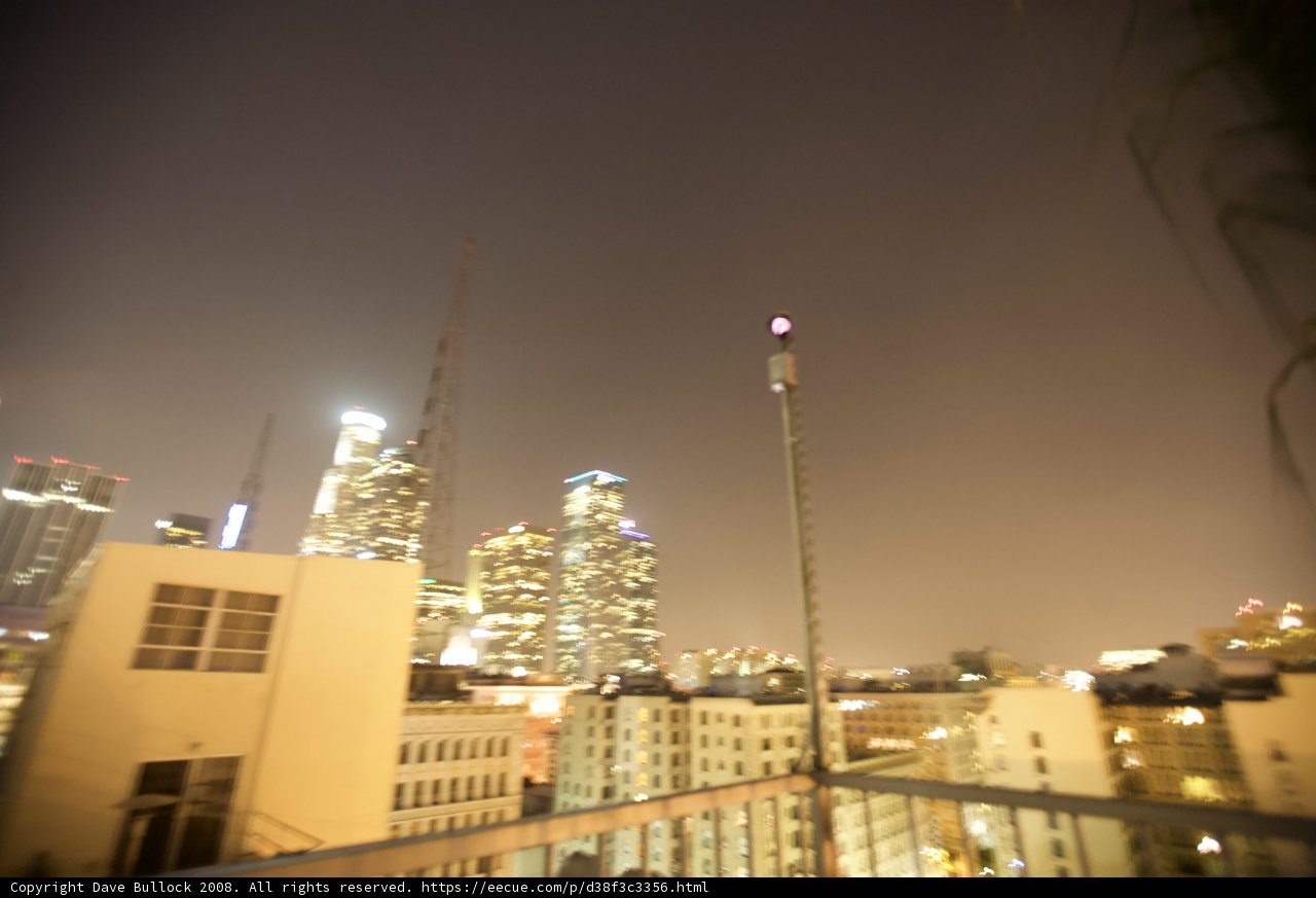 Blurry Metropolis at Night