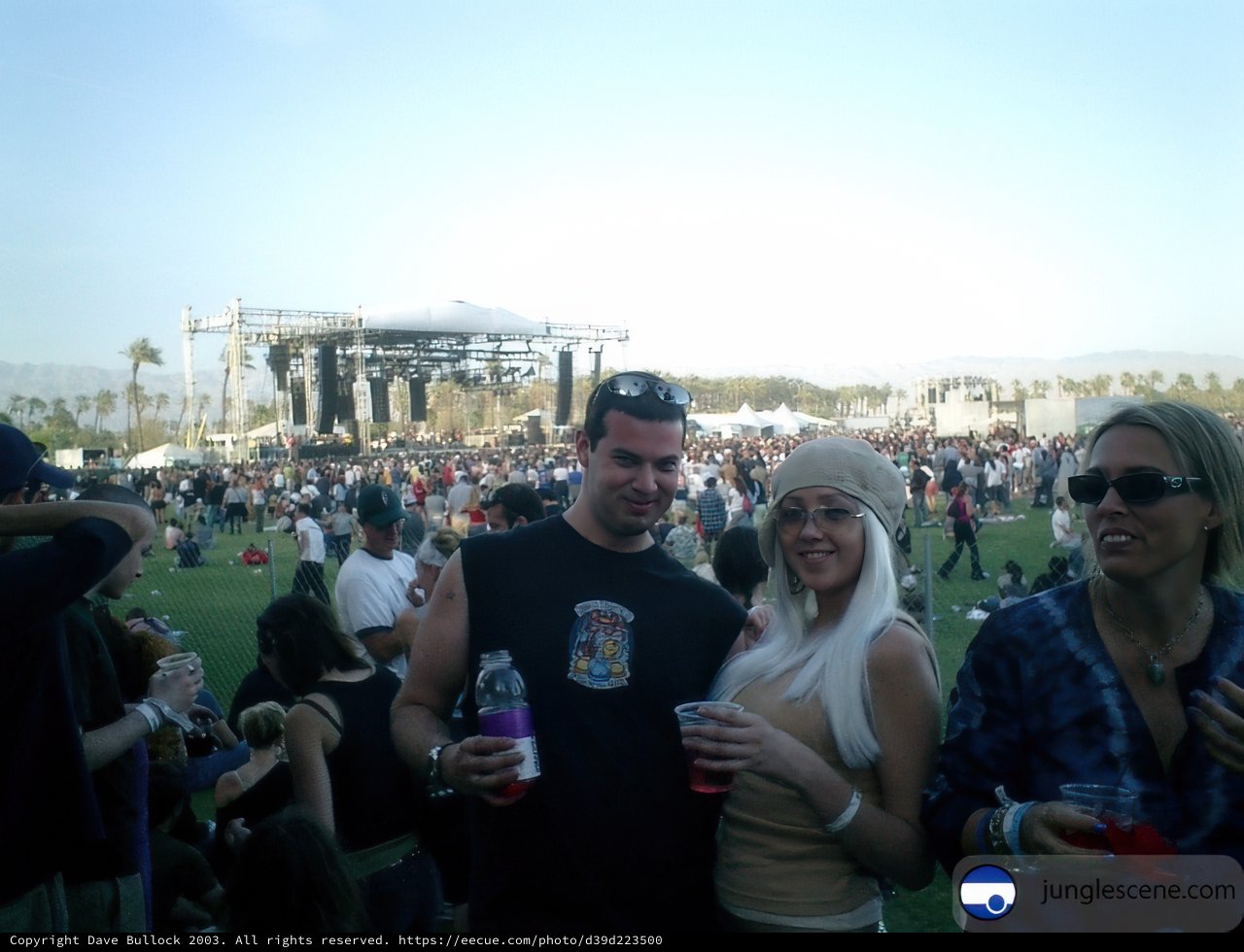 Festive Couple in Music Festival