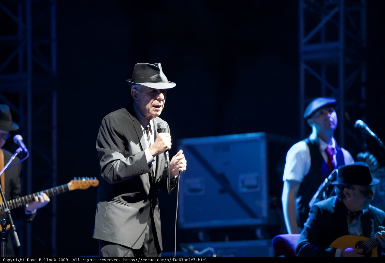 Leonard Cohen Rocks Coachella in Fedora and Suit
