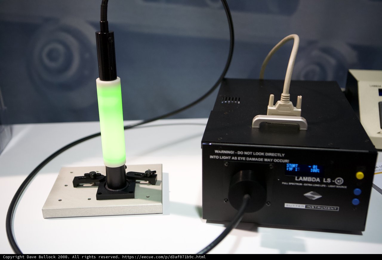 Green light on electronics connected to power source