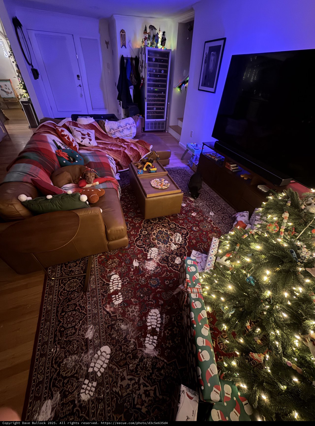 Christmas Morning Living Room After Gift Opening