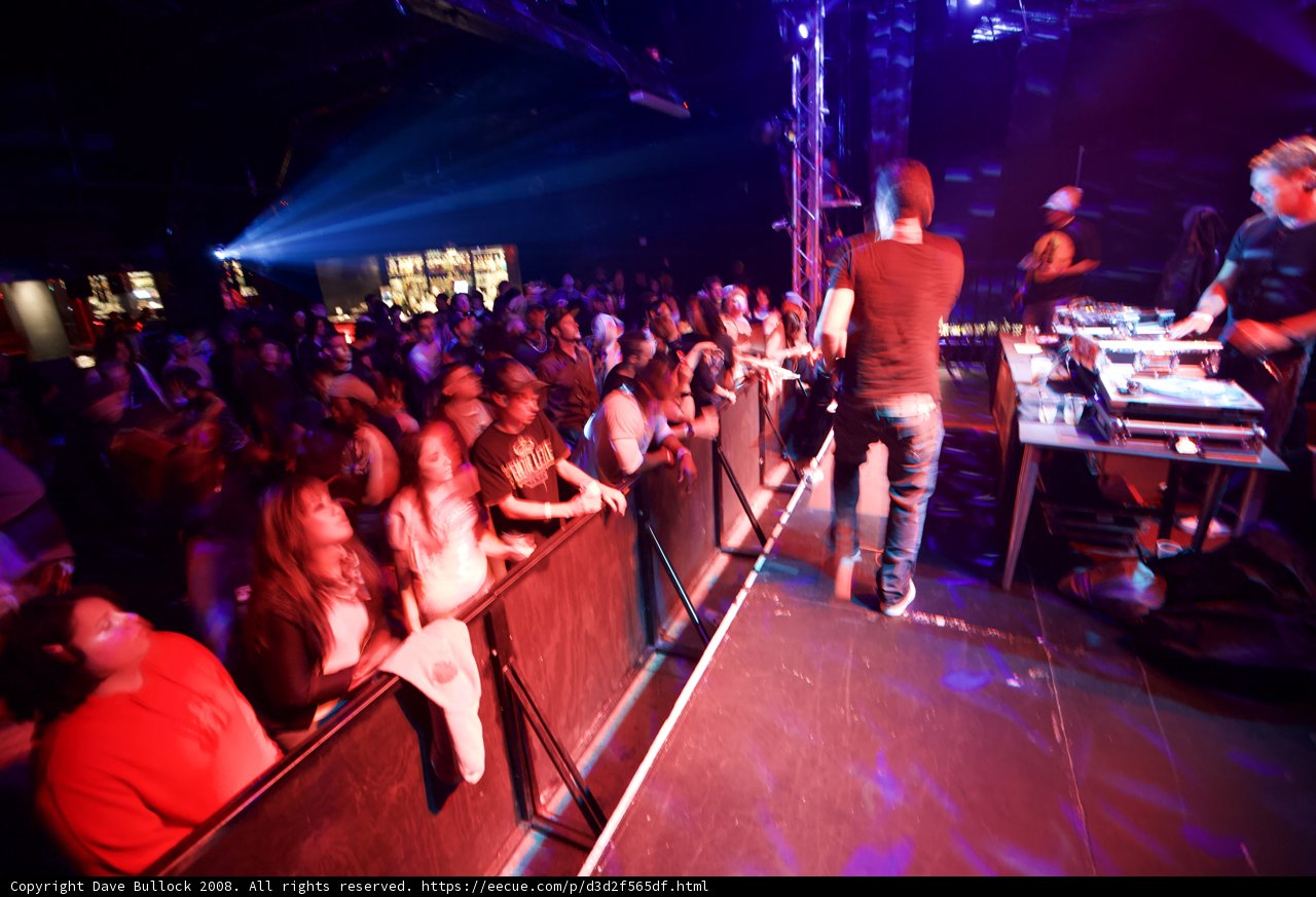 Urban Nightlife: A Crowd Gathers at Adam F Concert