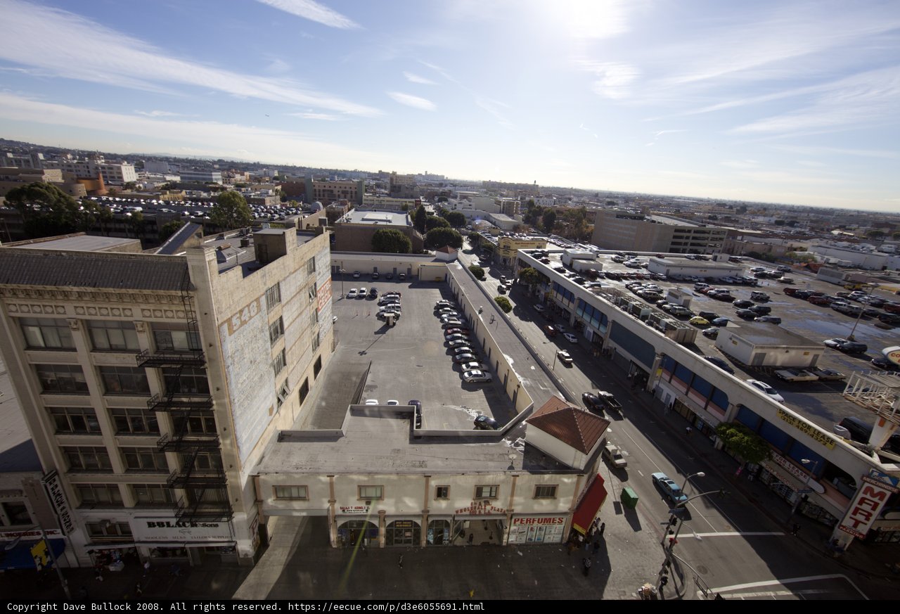 Bird's Eye View of an Urban Intersection