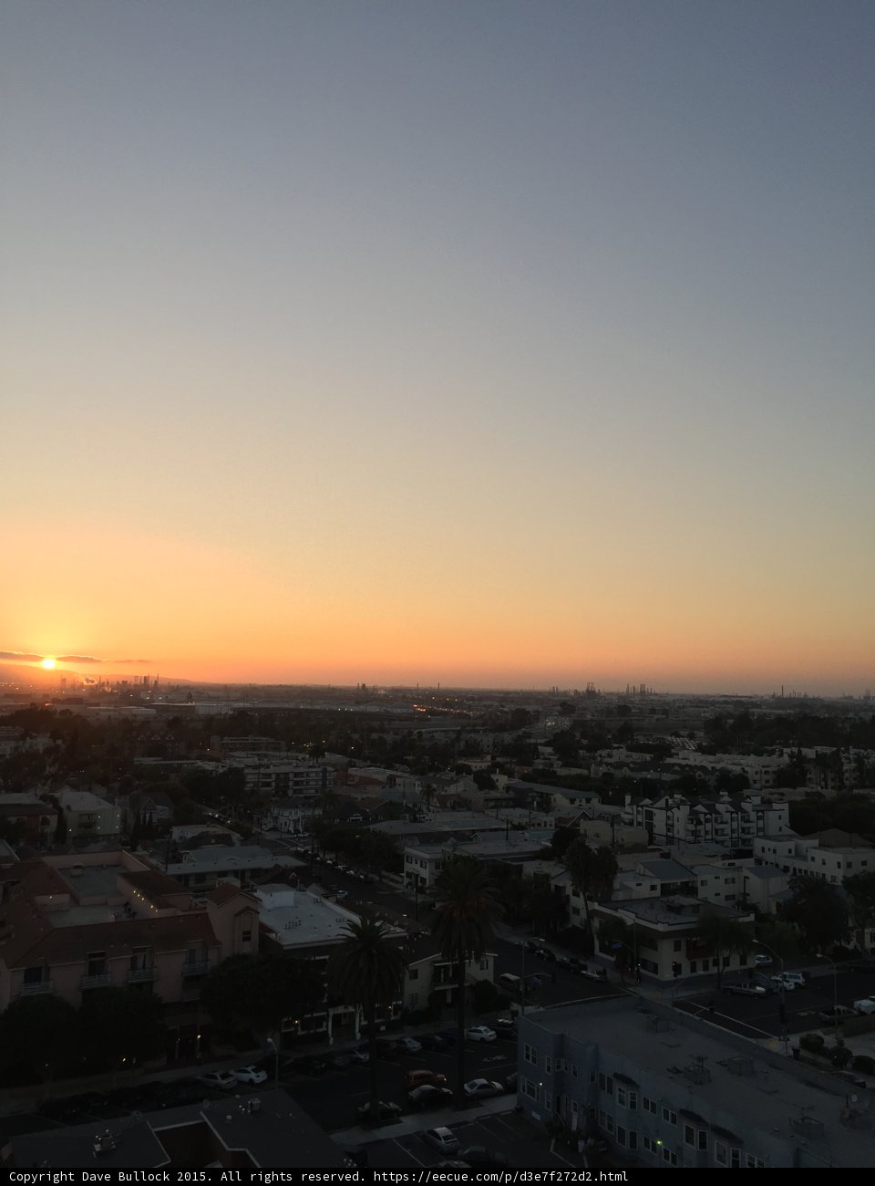 Sunset Over the Urban Skyline