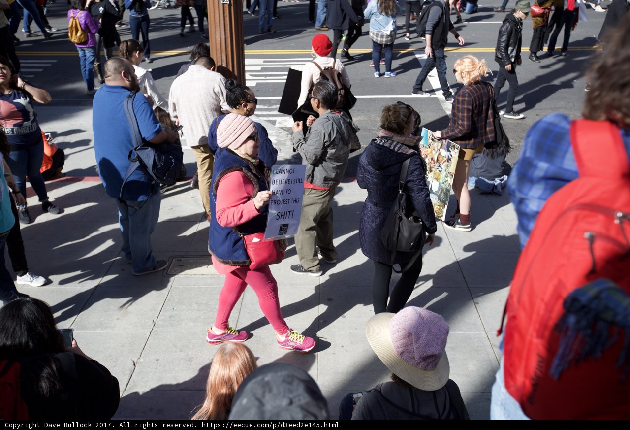 Women's March on the Sidewalk