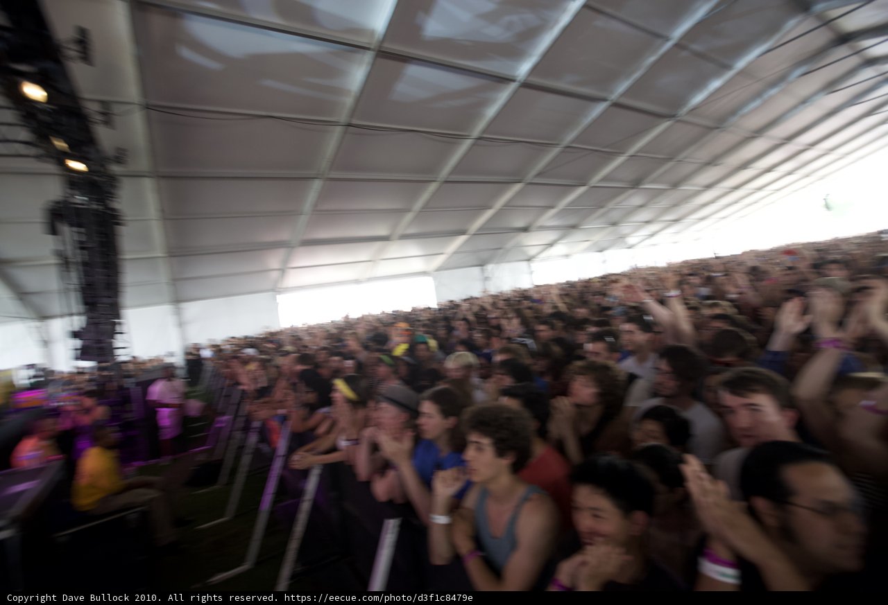 Saturday Night in the Coachella Tent