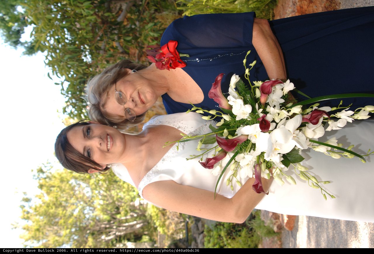 Bride and Mother Share Tender Wedding Day Moment