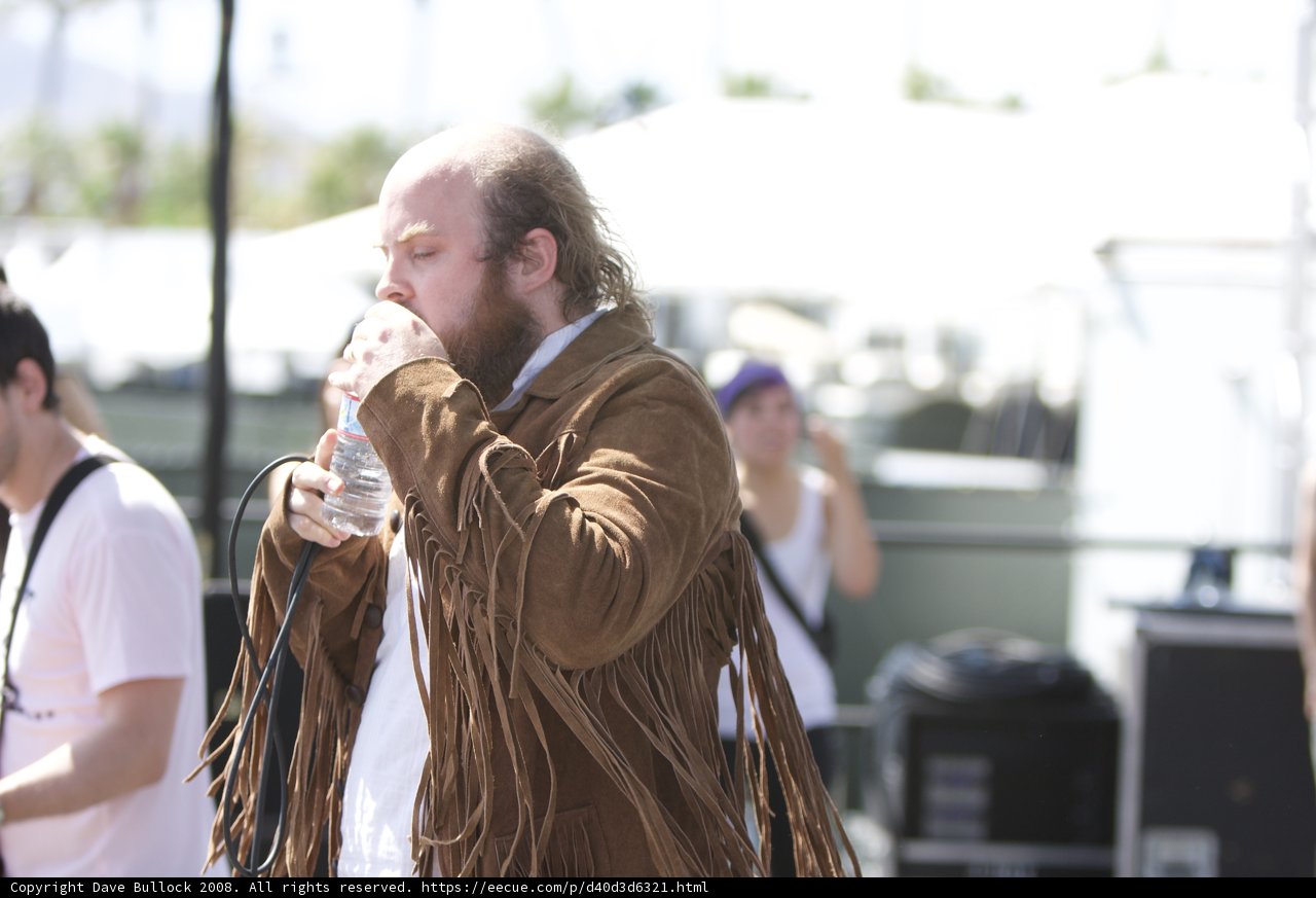 Singing into the Coachella Crowd