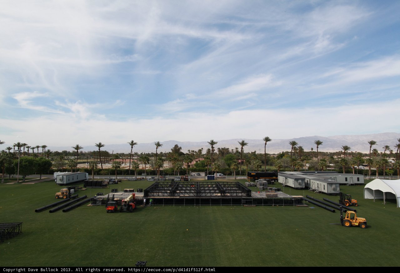 Stage Set in a Vast Green Field