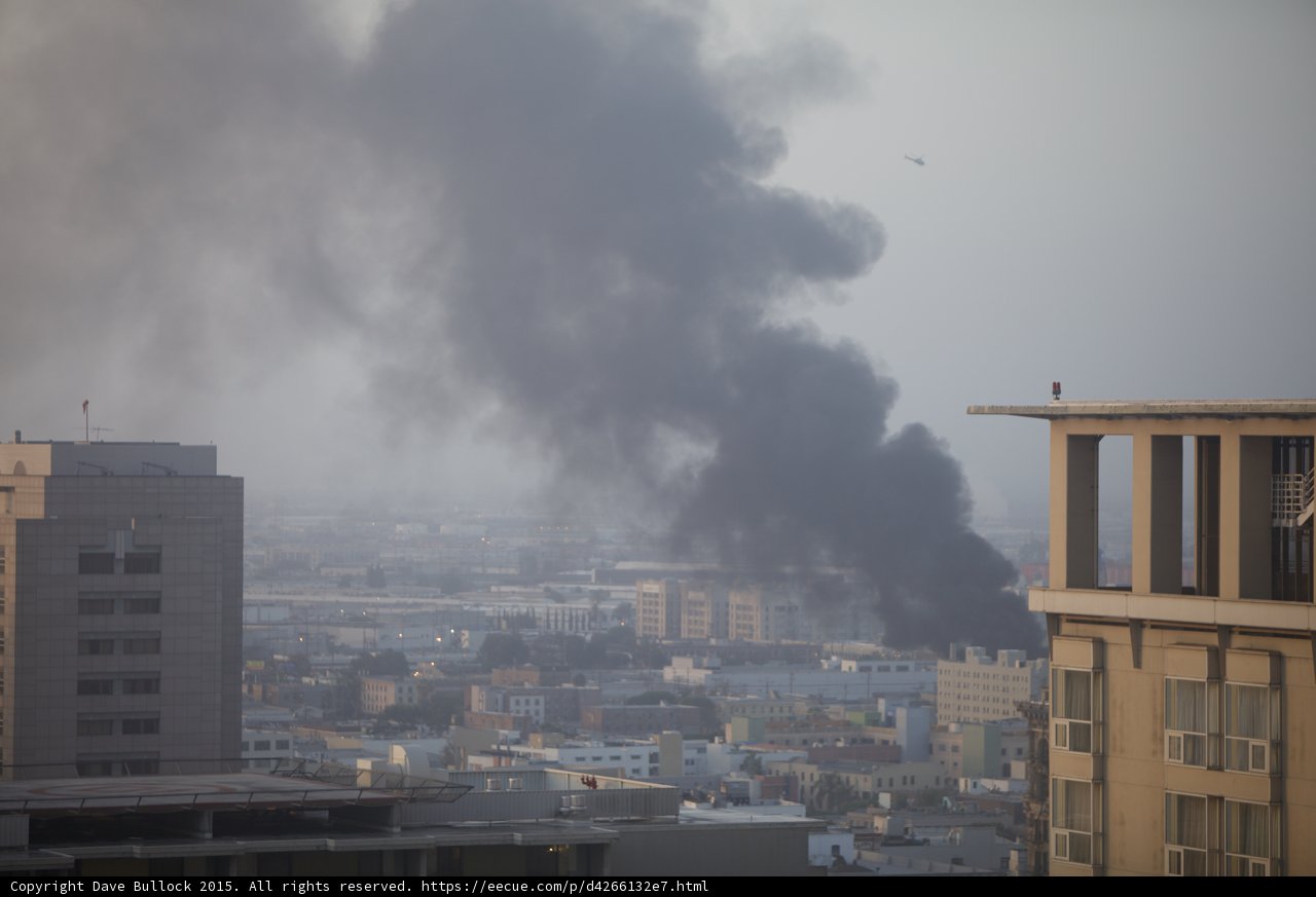 Defined Smoke Column Fire