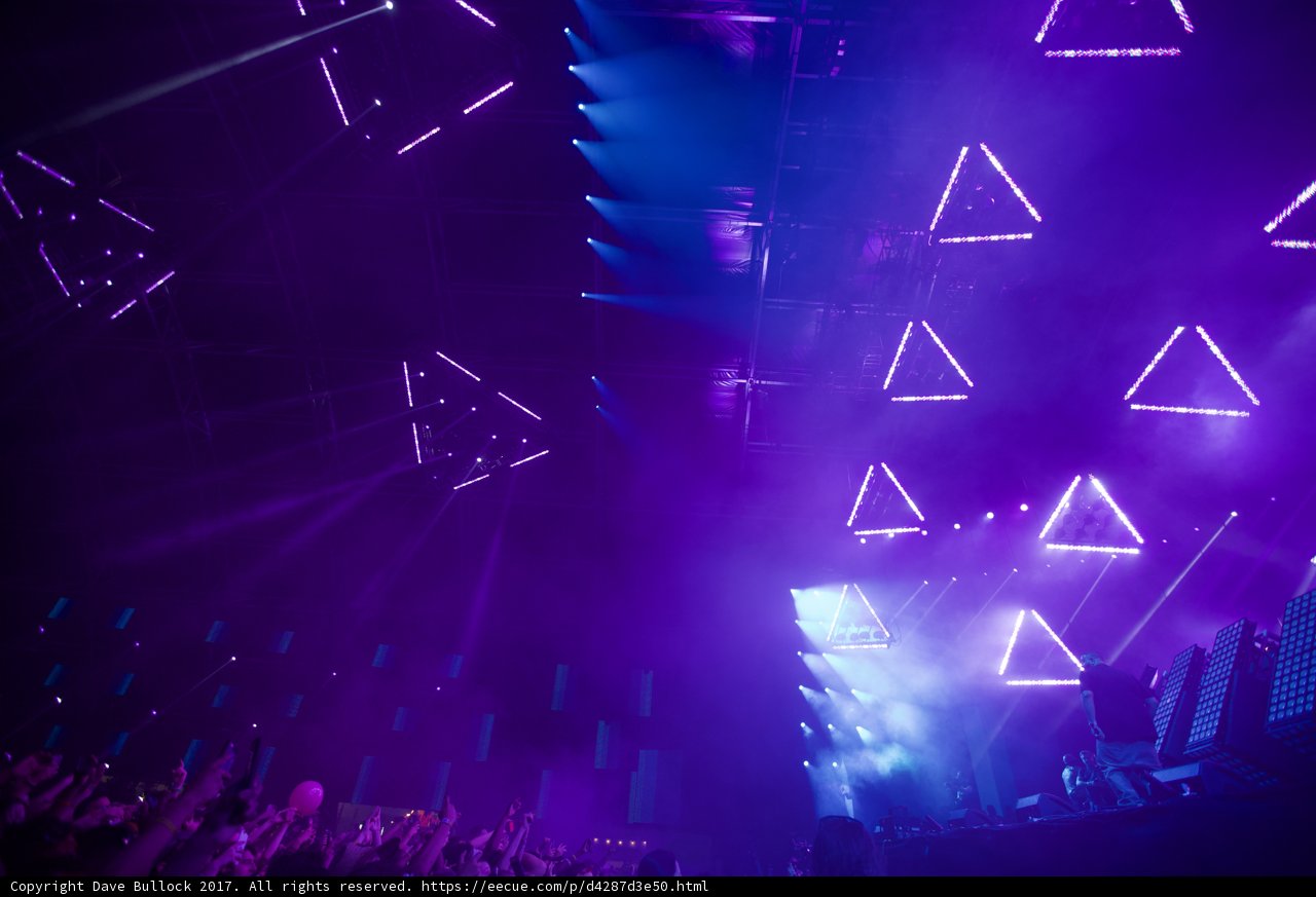 Purple Triangles and Bright Lights