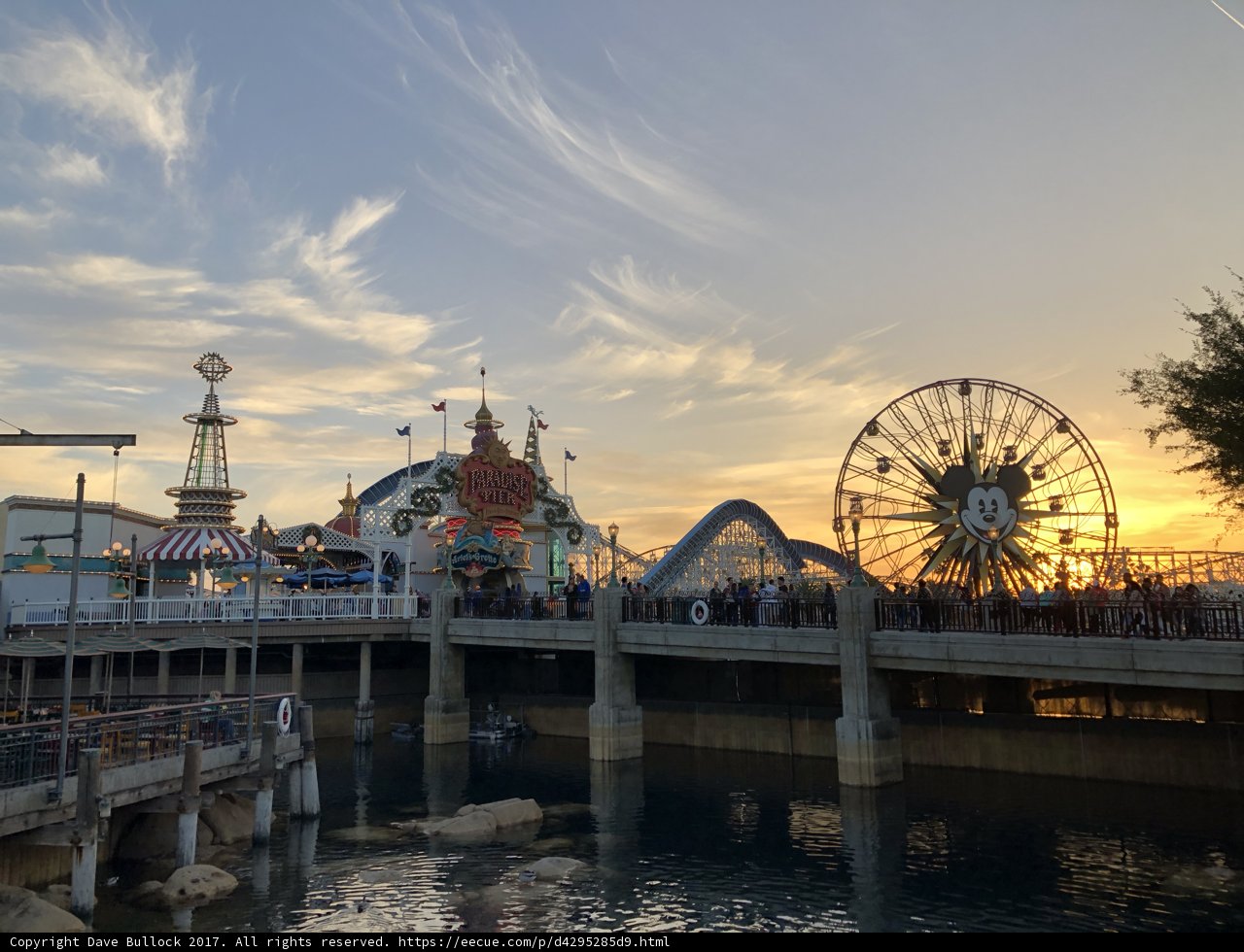Sunset at the Waterfront Amusement Park