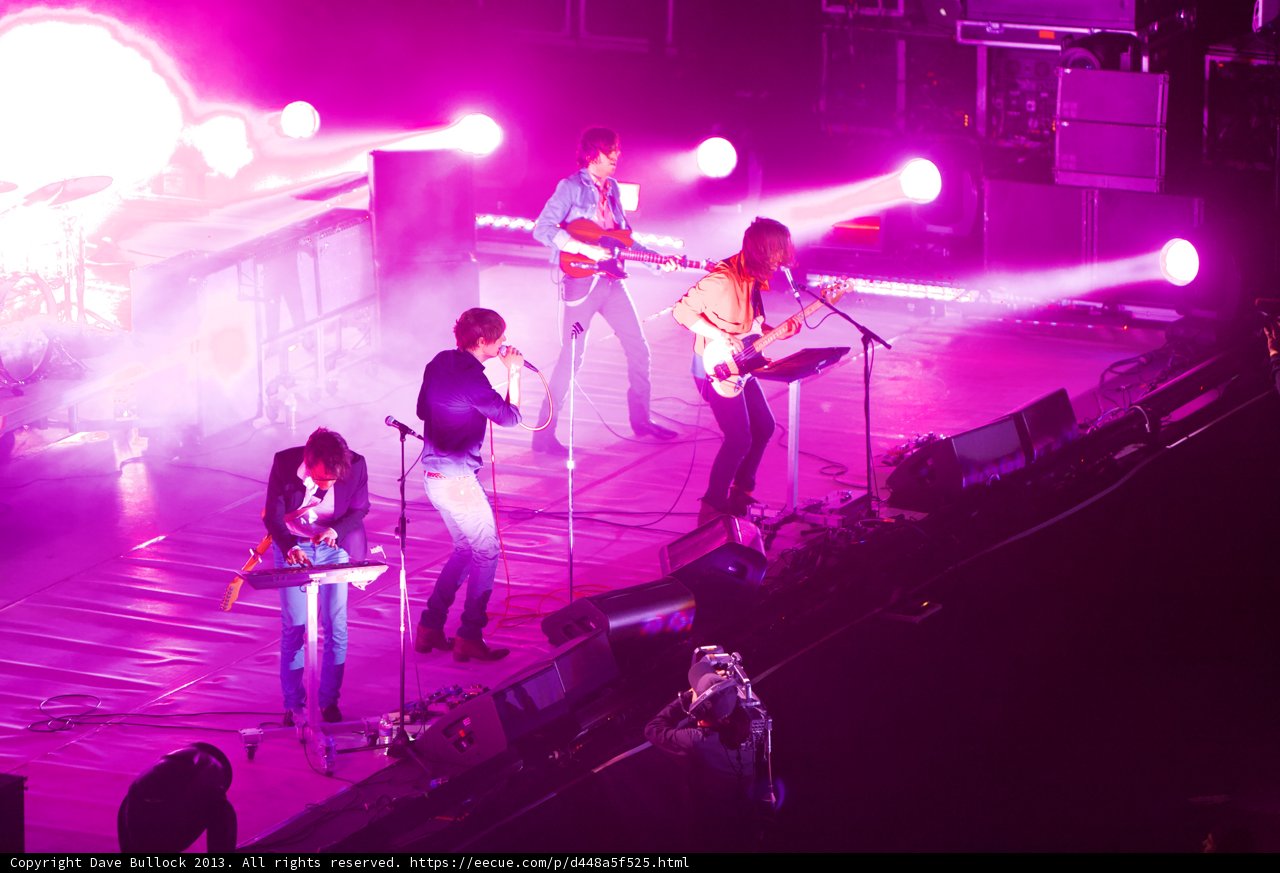 Rocking Out with Purple Lights