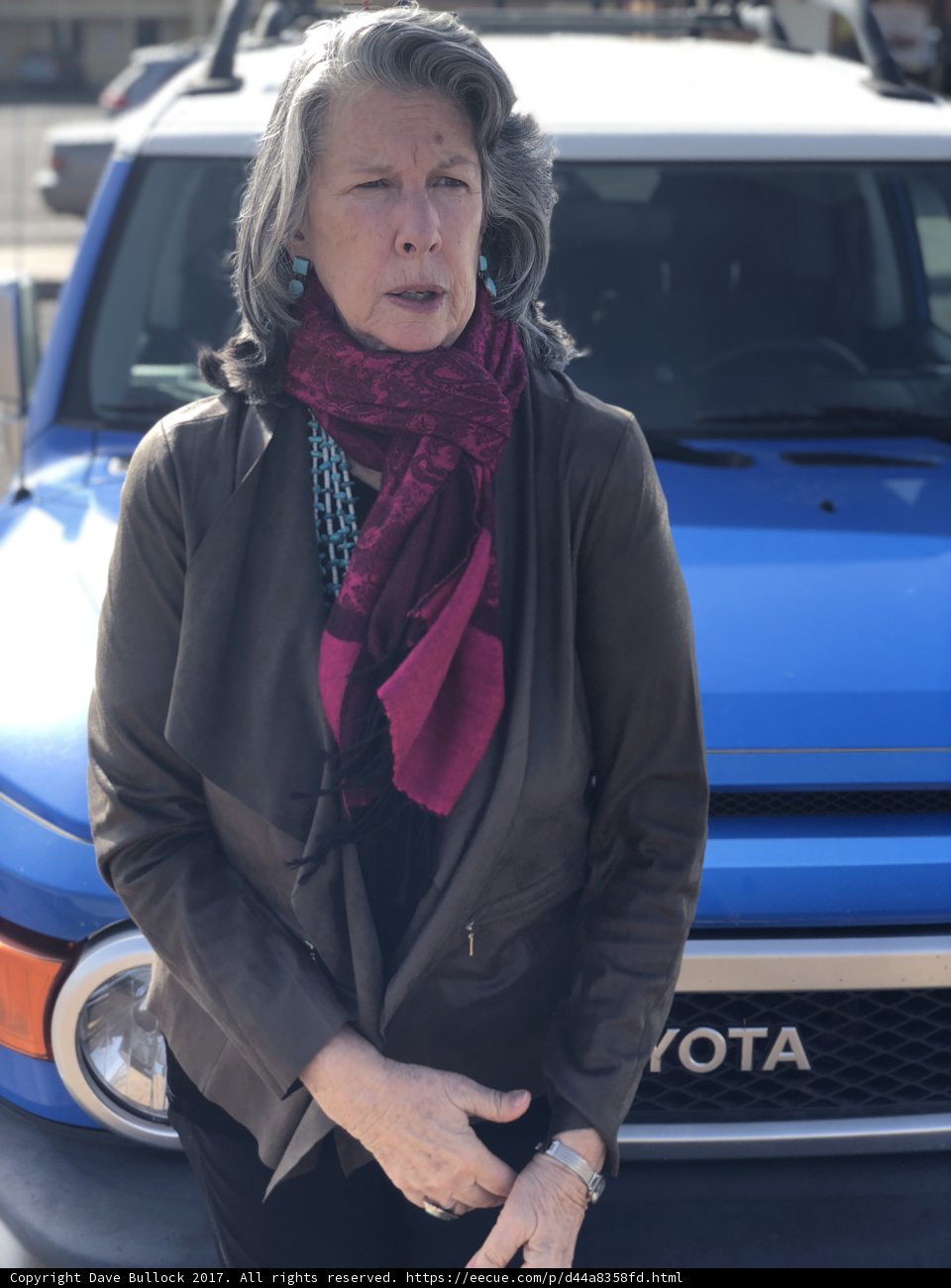 Blue Toyota Truck and Rhoda B
