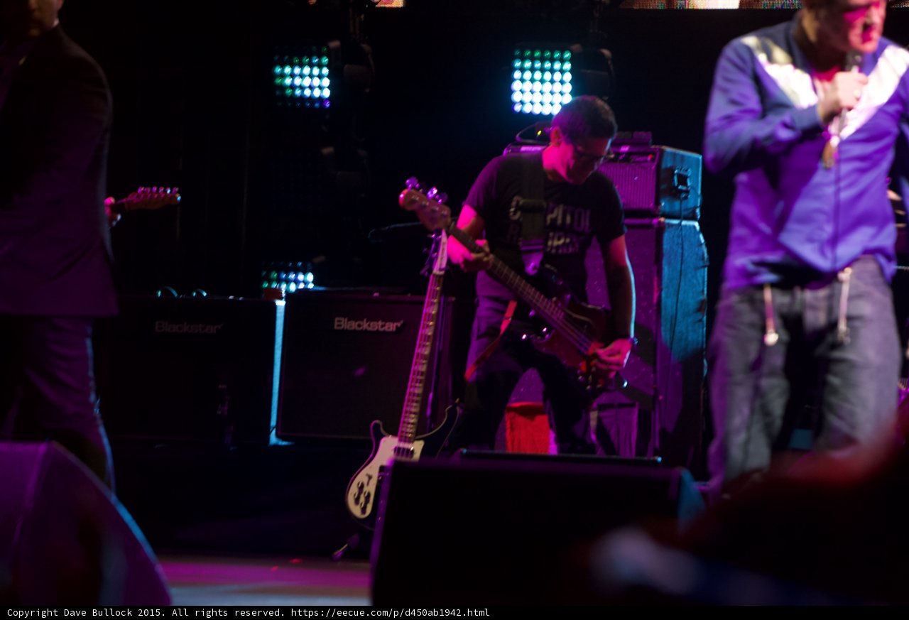 Bassist Capitol Tee Playing Bass Blackstar Amps White Guitar Morrissey Blue Shirt LED Panels