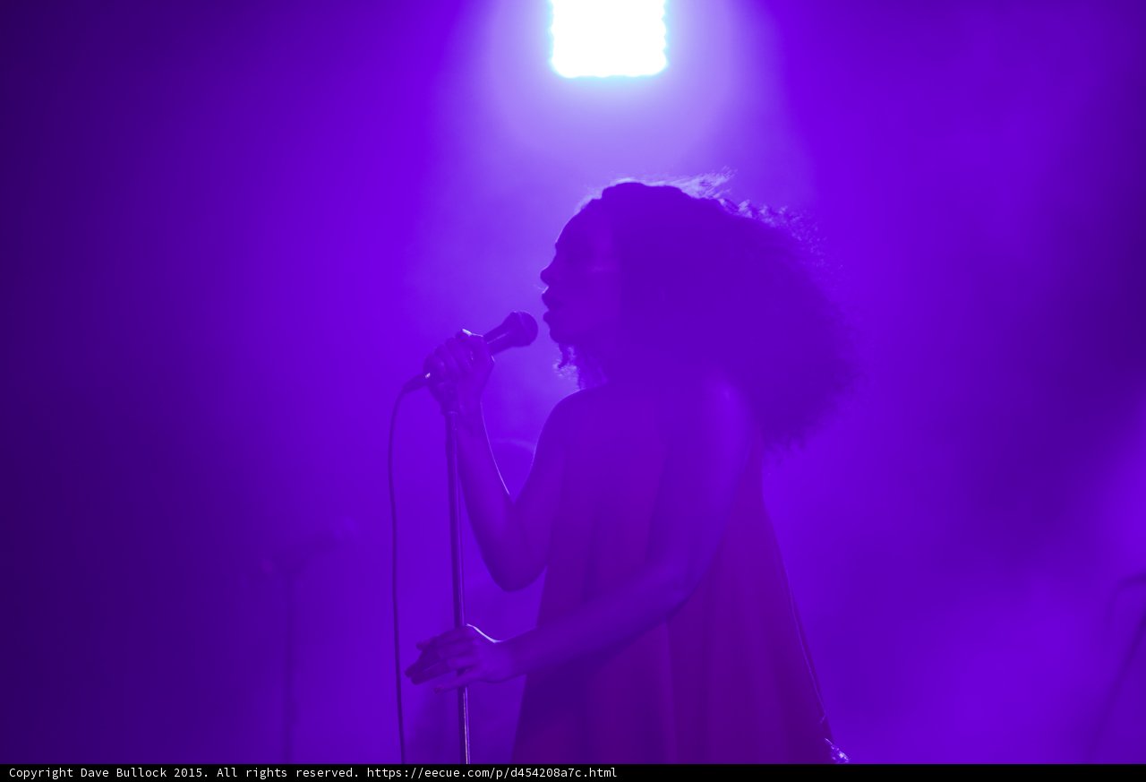 Florence Welch Profile Silhouette Singing Spotlight