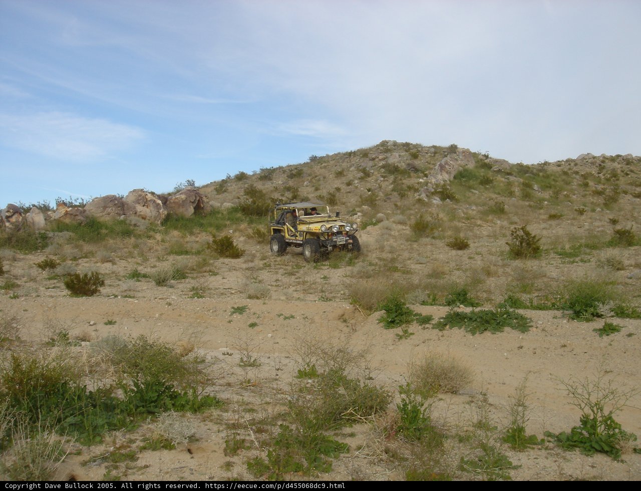 Riding through the Desert on an ATV