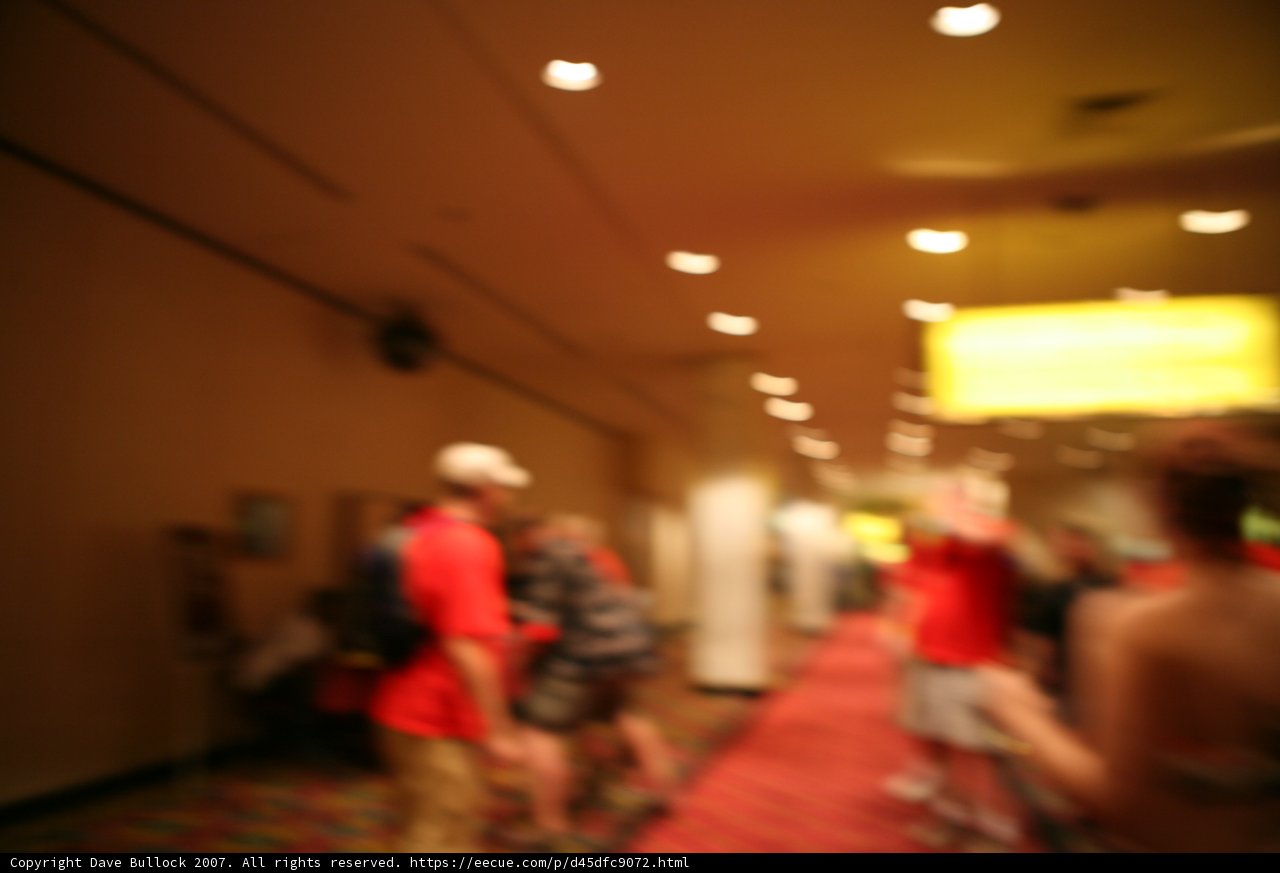 Blurry Corridor Walk