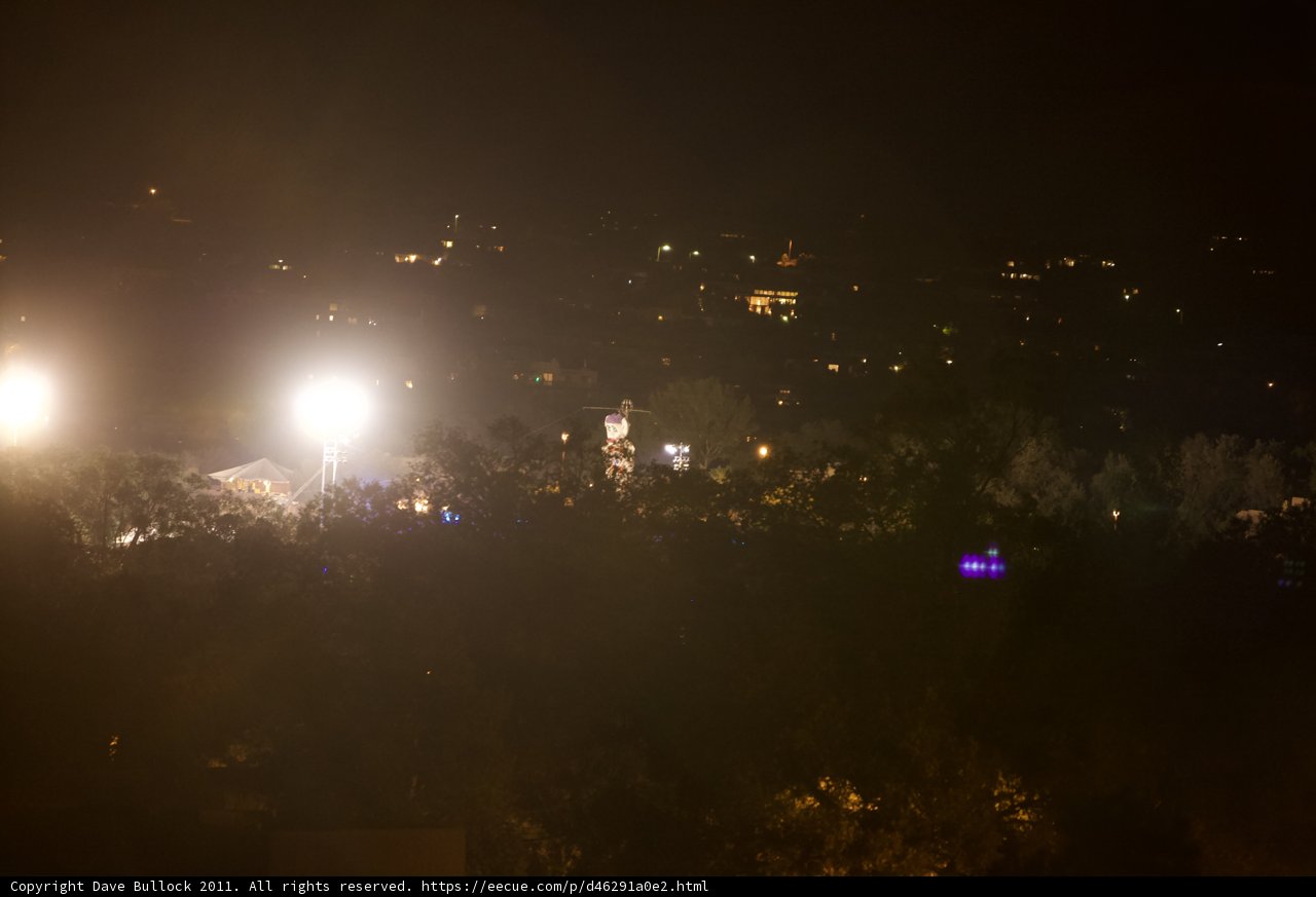 Skyline Flare at Night