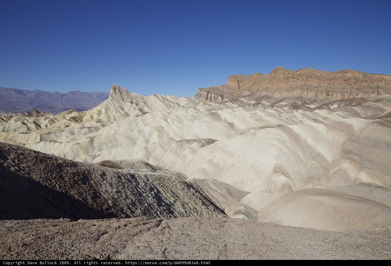 Majestic Mountain Range in the Death Valley Badlands