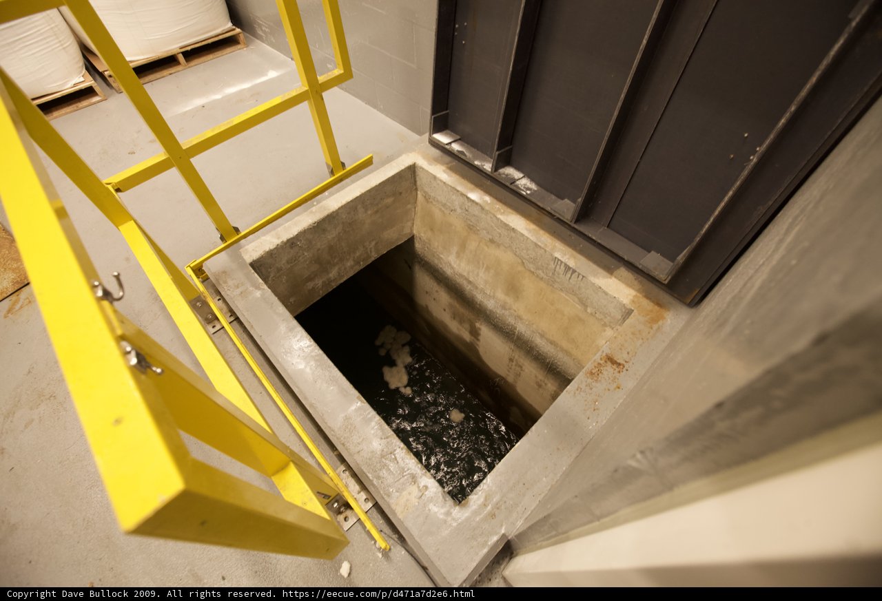Yellow Ladder in a Minimalist Room