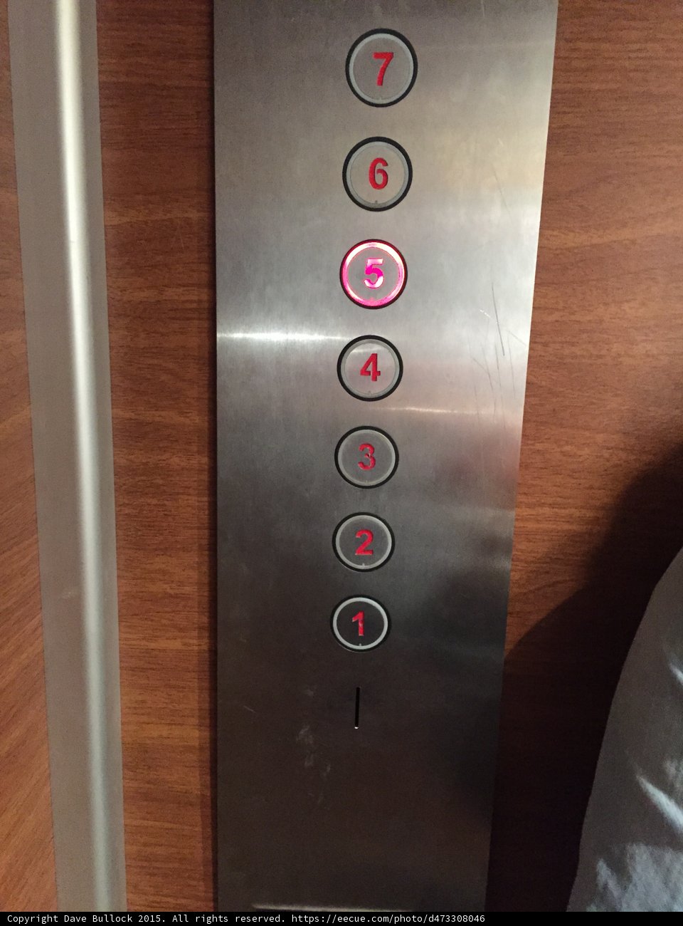 Georgian Hotel Elevator Panel