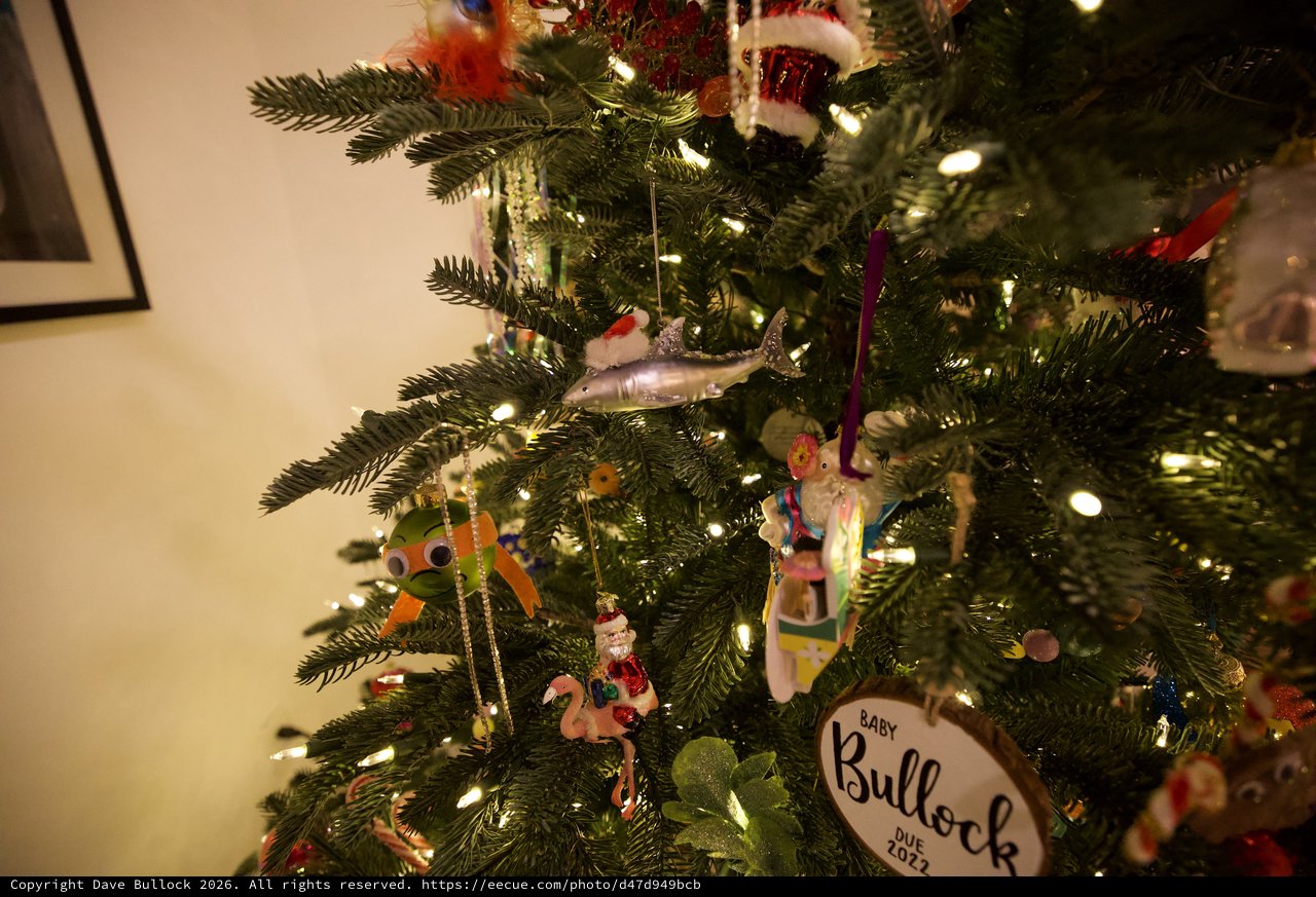 Whimsical Christmas Tree with Eclectic Ornament Collection