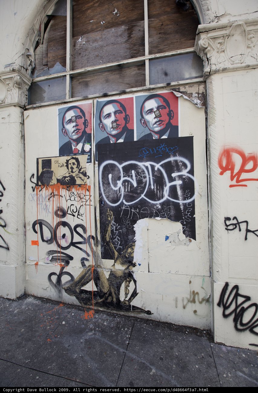 Street Art Tribute to Barack Obama