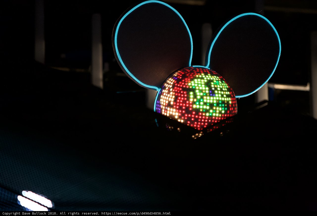 Glowing Mickey Mouse Head