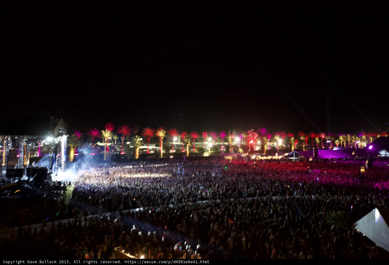 Electrifying Night Sky at Coachella